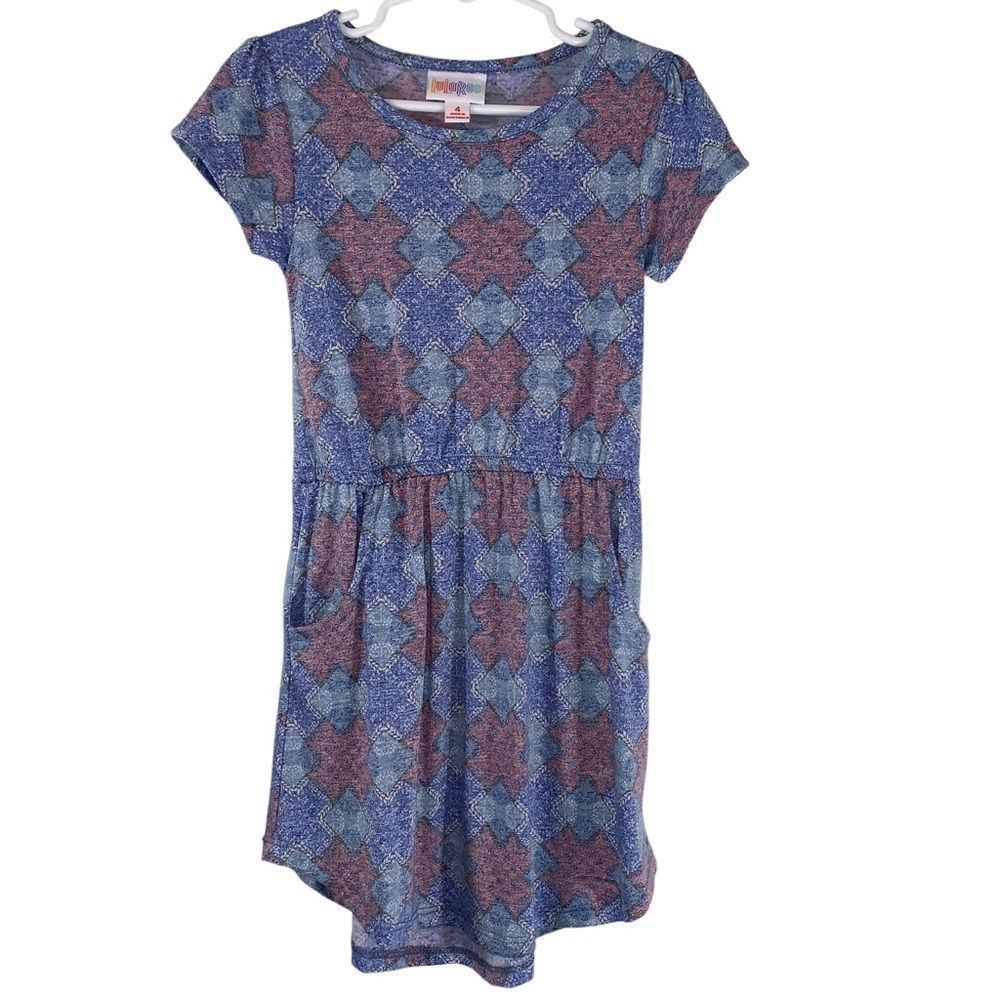 LuLaRoe Geometric Mae Dress Size 3-4